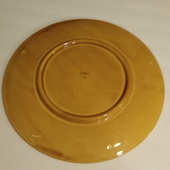 Vintage Schramberg SMF Majolica Serving Tray Basket Weave Floral Platter Germany - Picture 5 of 7